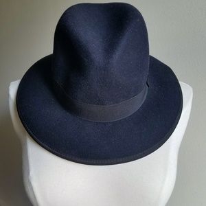 Navy Blue Fedora Hat